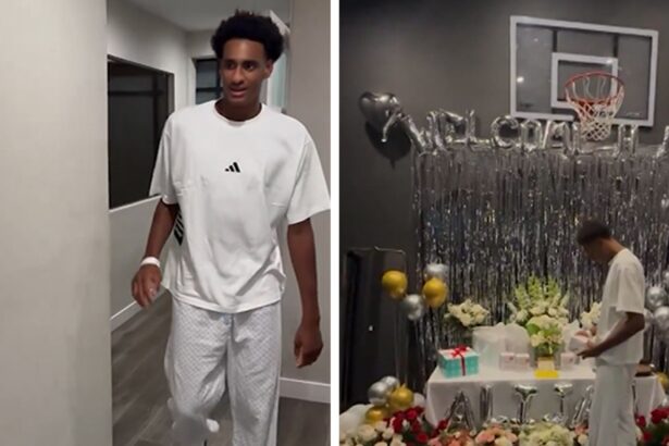 Alijah Arenas Welcomed Back Home With Gifts, Flowers