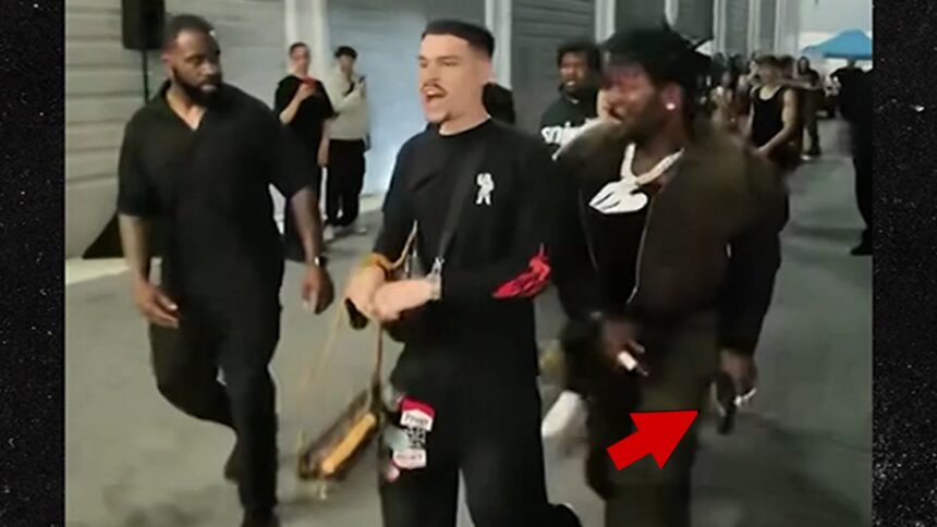 Antonio Brown Runs Through Crowd With What Looks Like Gun, on Video