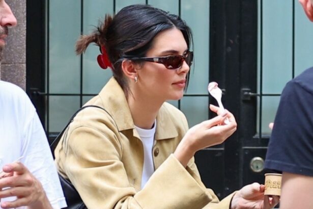Caffè Panna and a Claw Clip: It’s Already Summer for Kendall Jenner