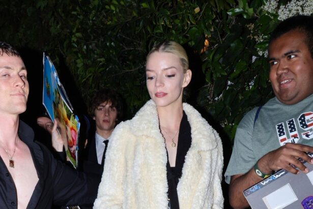 Here’s How to Wear a Shearling Coat for Spring, According to Anya Taylor-Joy