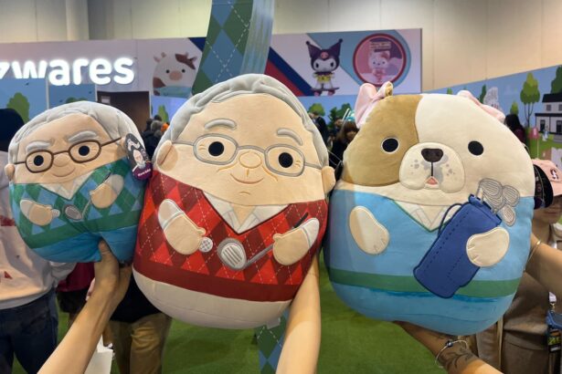 Berkshire meeting ‘bazaar’ features Buffett Squishmallows, 60th anniversary book and giant claw machine