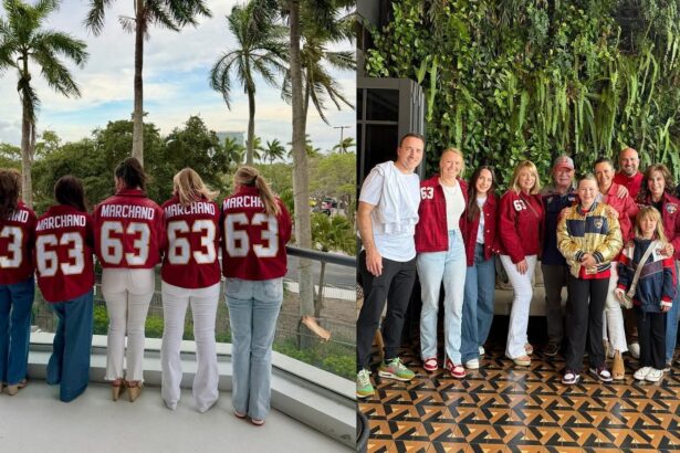 Brad Marchand’s full family gears up in matching Panthers jackets for Game 7 where Florida advance to ECF