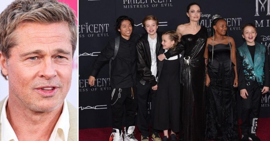 Brad Pitt Locked in to Build Bond With Estranged Twins