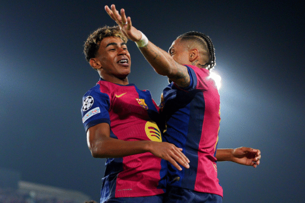 Champions League team of the tournament: Barcelona’s Lamine Yamal, Raphinha and PSG’s Ousmane Dembele headline