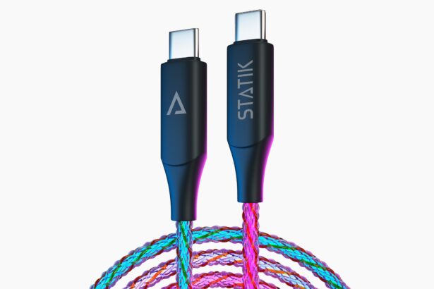 Charge smarter with glowing speed—this 100W cable comes in a two-pack for 
