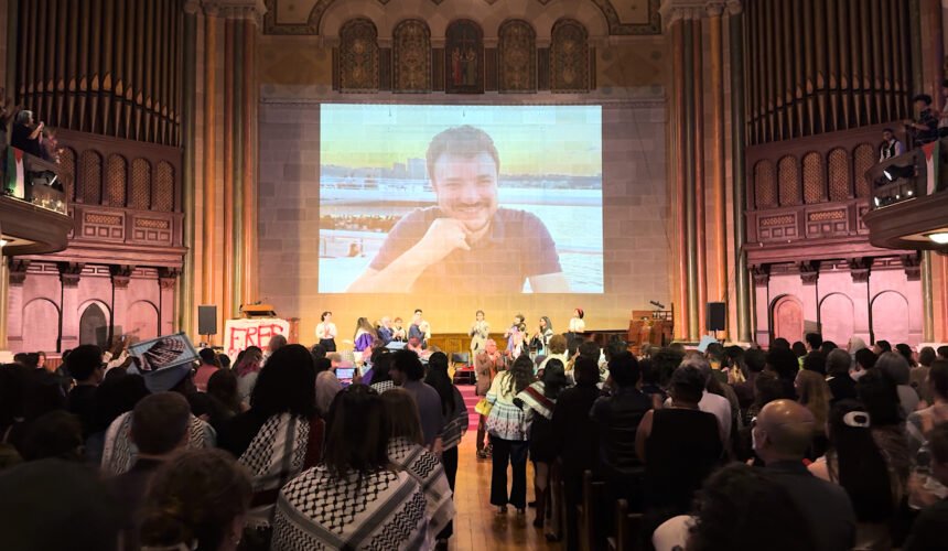 Columbia Students Honor Mahmoud Khalil in Unofficial Commencement 