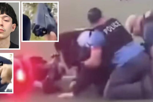 Cops tackle man after he fired pistol, displayed machine gun while riding stolen scooter through NW Side park (videos)