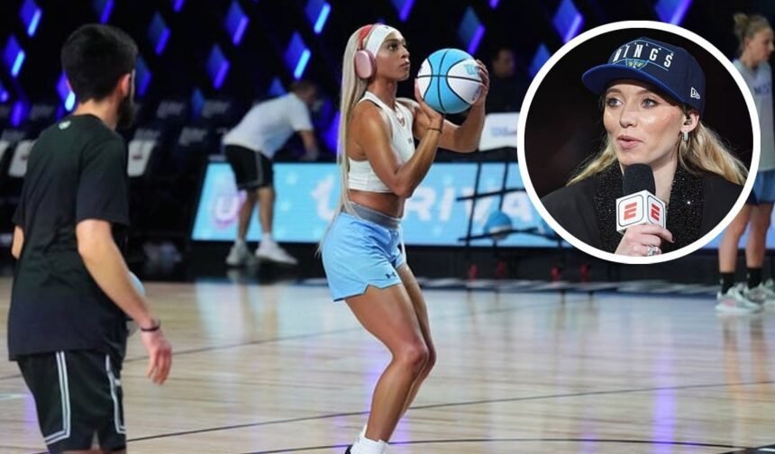 DiJonai Carrington throws lighthearted jab at Paige Bueckers after No. 1 pick trolls her shot making