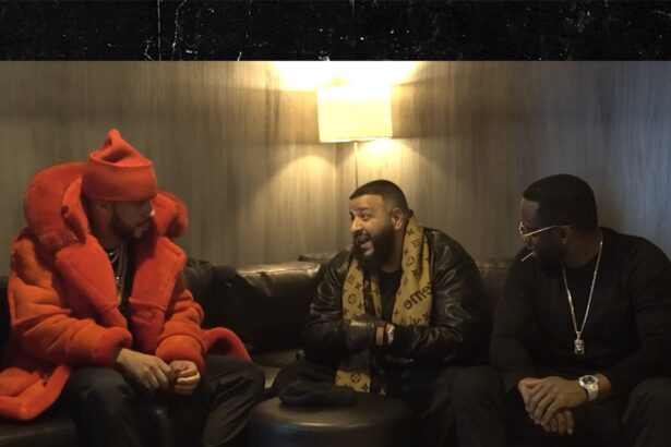 Diddy in Intense Convo With French Montana, DJ Khaled at Super Bowl LII Party, Exclusive Video
