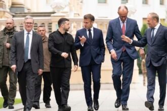 European leaders in Kyiv call for ceasefire : NPR