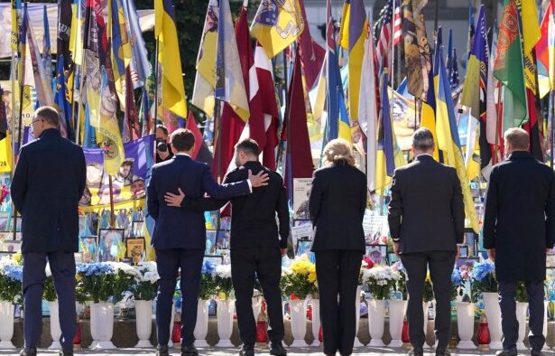 European leaders travel to Kyiv in push for 30-day ceasefire