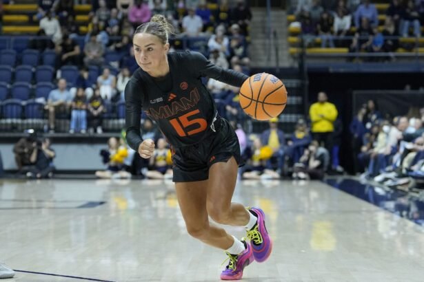 Ex-Miami guard Hanna Cavinder shows her followers how to “slay” quad day in latest IG video