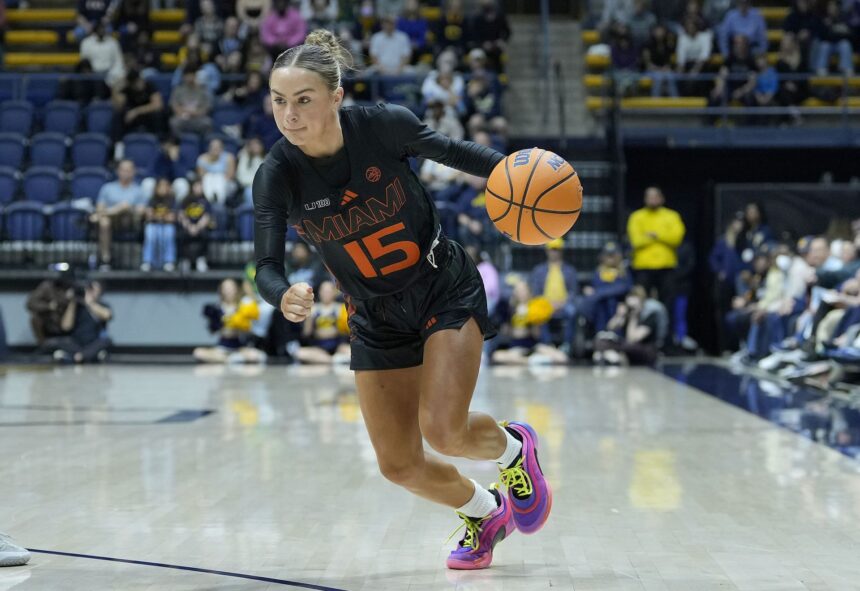 Ex-Miami guard Hanna Cavinder shows her followers how to “slay” quad day in latest IG video
