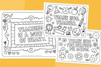 Free Teacher Appreciation Coloring Pages To Say Thank You