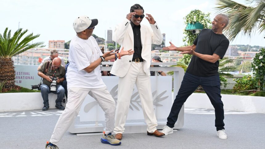 A$AP Rocky, Spike Lee, and Denzel Washington Are the Most Delightful Trio at Cannes