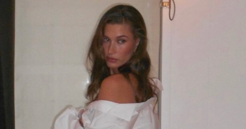 Hailey Bieber Stuns Ahead of Met Gala 2025 in Lingerie Look