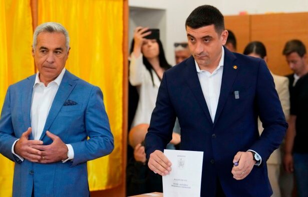 Hard-right candidate wins first round of Romania’s election rerun