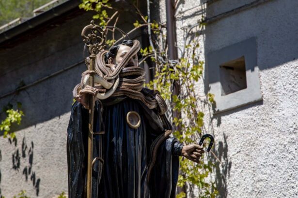Italian festival of the snake-catchers revealed in colourful photos