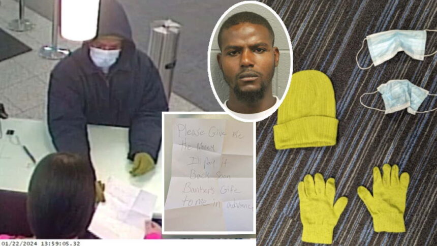 It’s prison time for man who robbed a bank 3 days after being acquitted of bank robbery