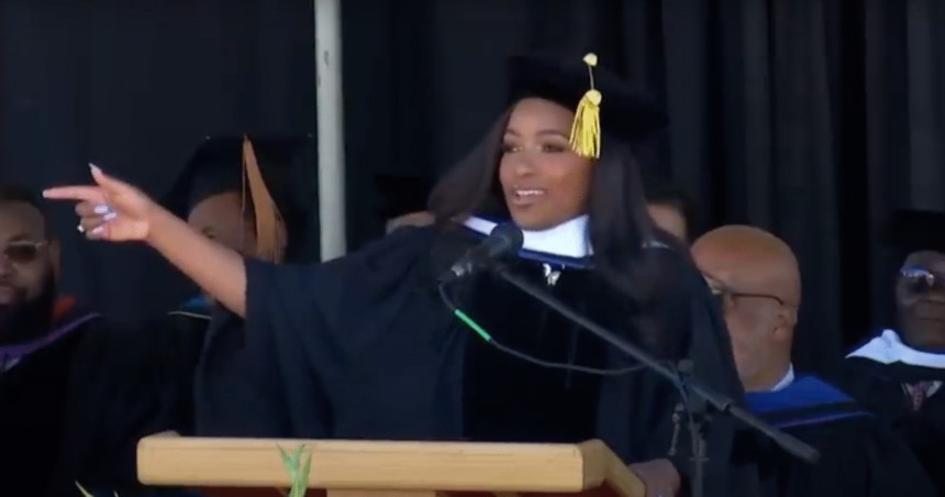 Jasmine Crockett Gives Commencement Address, Appears to Hint Graduates Should Be Prepared “Use a Chair” as a Weapon |