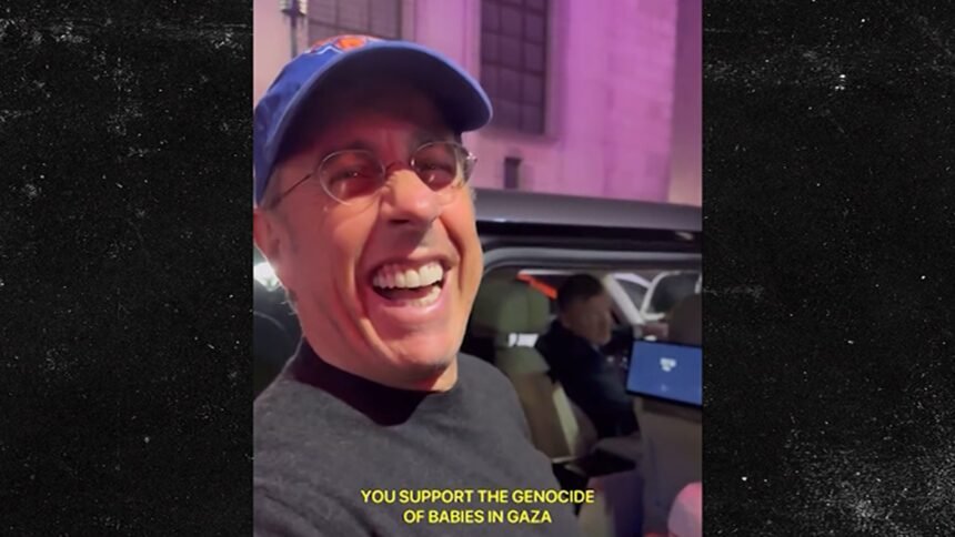 Jerry Seinfeld Confronted by Pro-Palestine Activist, Laughs in Their Face, on Video