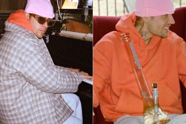 Justin Bieber Poses With Giant Drugs Bong Amid Hailey Split Rumors