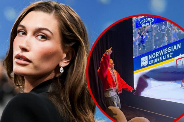 Justin Bieber Watches NHL Game as Wife Hailey Hits Met Gala With Martini Glass