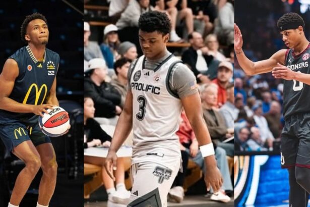 Kansas signee Darryn Peterson and NBA Draft-bound Jeremiah Fears react to highlights of Prolific Prep’s Rajan Roberts