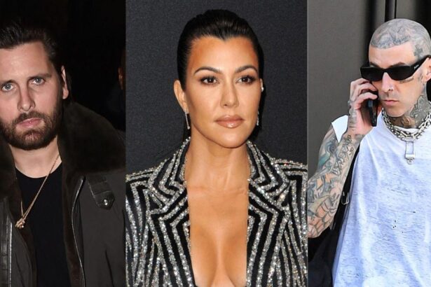 Kourtney Kardashian Baby Daddies Scott Disick Travis Barker ‘Locked in Feud’