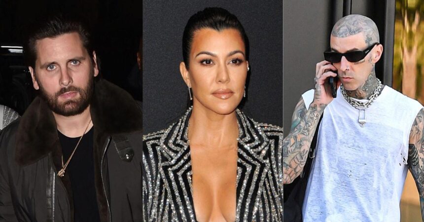 Kourtney Kardashian Baby Daddies Scott Disick Travis Barker ‘Locked in Feud’