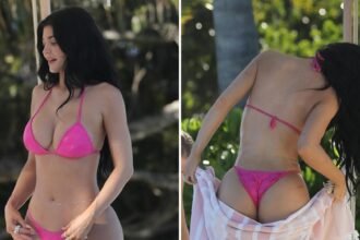 Kylie Jenner Shows Off Body in Pink Bikini During Turks & Caicos Getaway