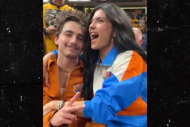 Kylie Jenner and Timothée Chalamet Attend Knicks Playoff Game in Indiana