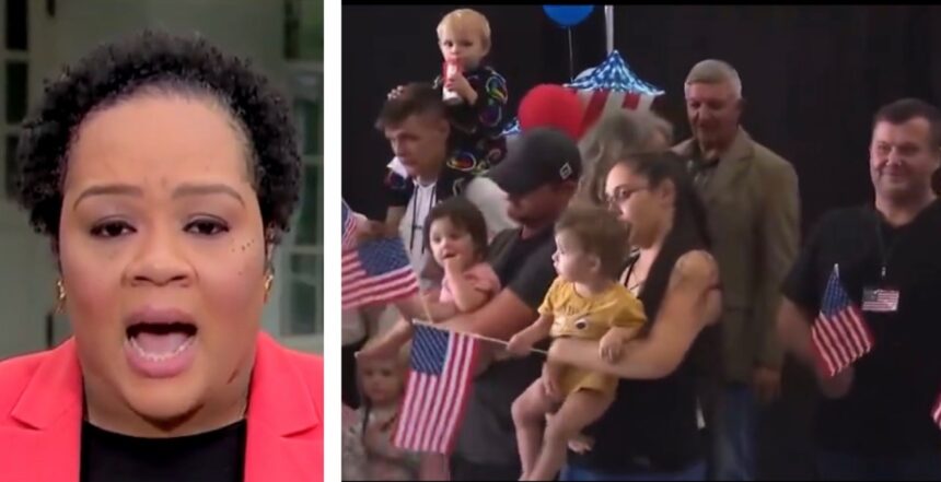 MSNBC’s Yamiche Alcindor Whines After 59 White South African Refugees Waving American Flags Arrive in US (VIDEO) |