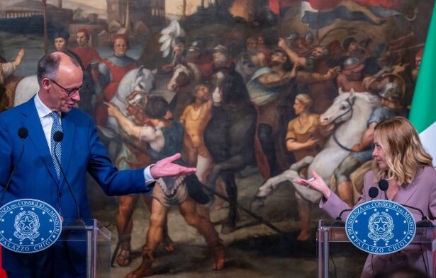 Merz tries to quell Meloni-Macron spat over Ukraine