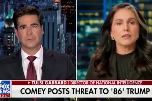 ODNI Tulsi Gabbard Calls For James Comey to be Put Behind Bars Over Trump Assassination Post (VIDEO) |