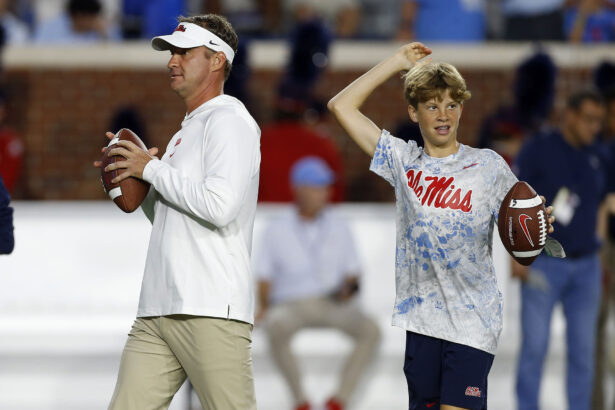 Ole Miss HC Lane Kiffin takes a cheeky dig at kids Landry and Knox with a Shrek reference