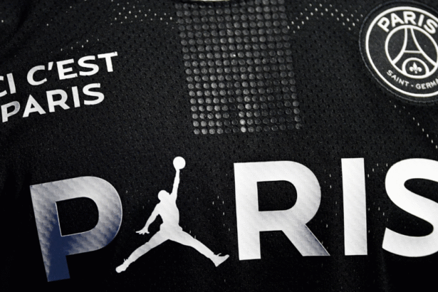 Paris Saint-Germain sport Nike’s Jordan branding with Jumpman logo as they take the Champions League field