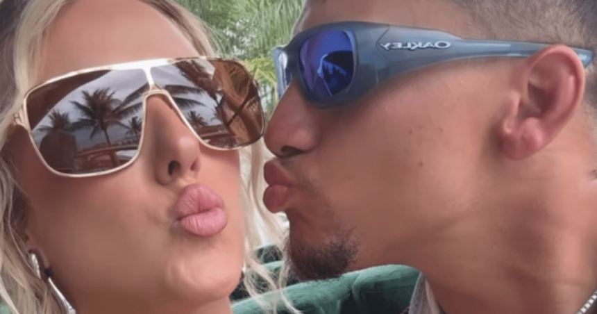 Patrick Mahomes Brittany Mahomes PDA at Miami F1 Race
