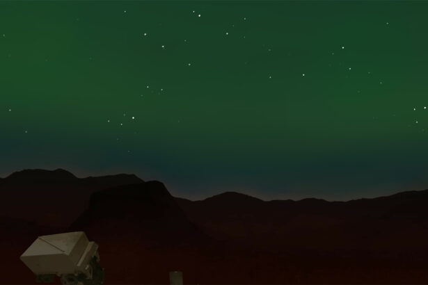 Perseverance takes the first picture of a visible Martian aurora