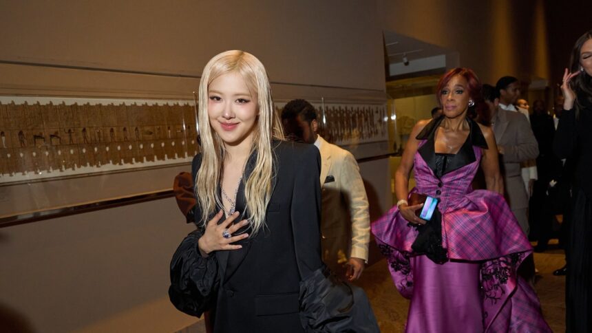 Rosé Suits Up and Capes Up for the 2025 Met Gala