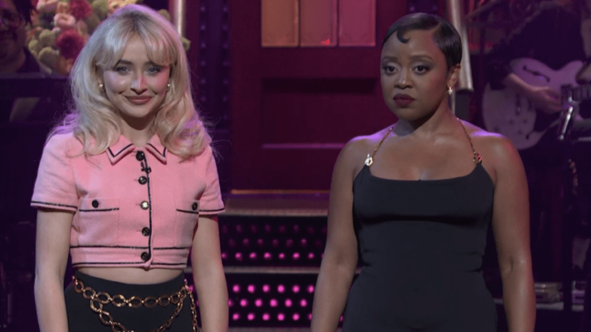 Sabrina Carpenter Joins Quinta Brunson to Open SNL with Height Song