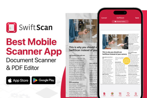 Scan, edit, and send documents from anywhere with this  app