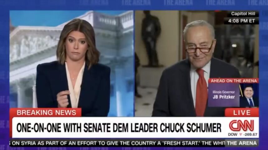 Schumer SHAMELESSLY Dodges Question as CNN’s Kasie Hunt GRILLS Him on Biden’s Mental Decline — Chuck Todd Torches Schumer (VIDEO) |