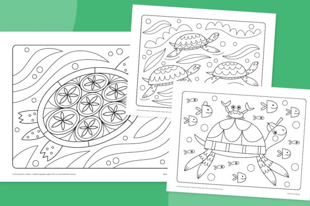 Sea Turtle Coloring Pages: Free Download