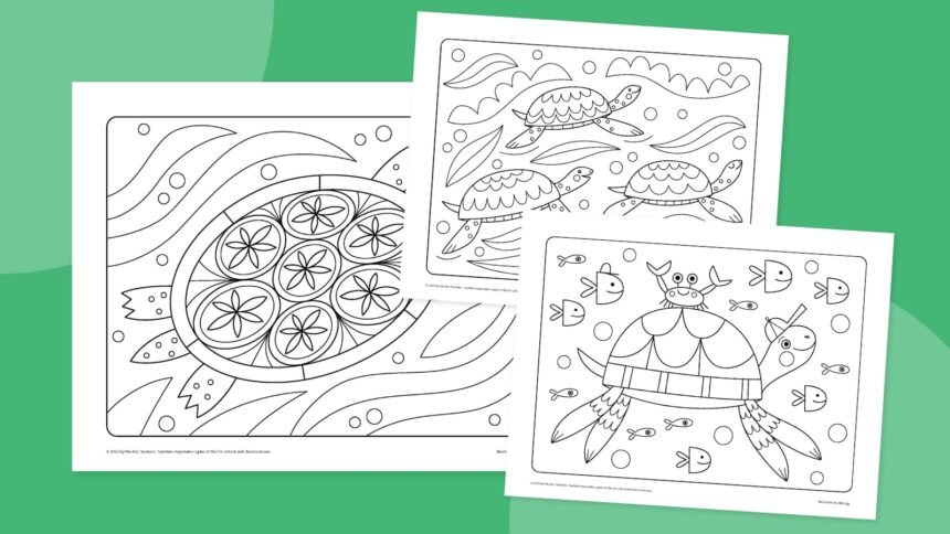 Sea Turtle Coloring Pages: Free Download