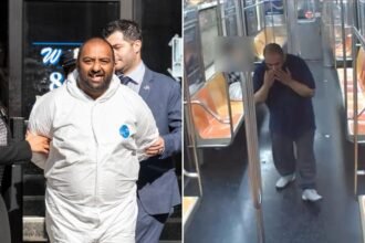 Sicko who forced man into lewd act on NYC subway busted after cops release sinister finger-sniffing video