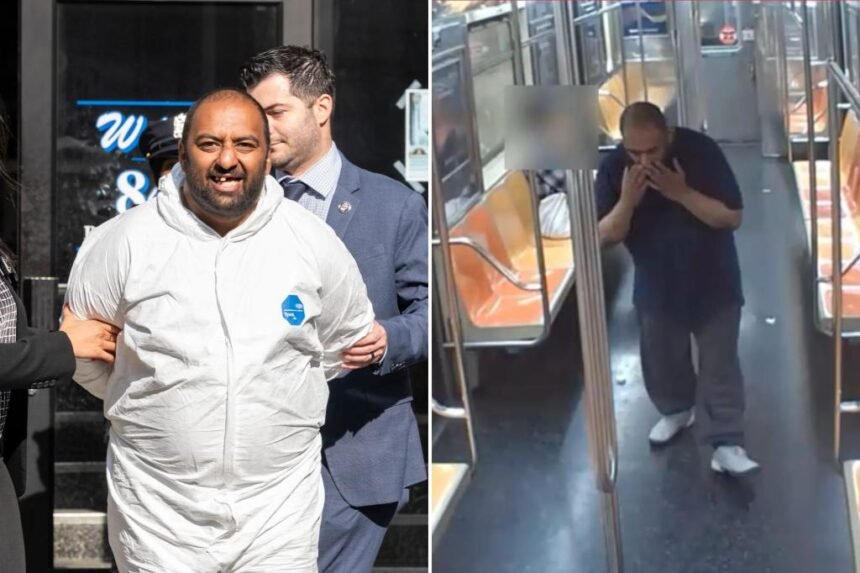 Sicko who forced man into lewd act on NYC subway busted after cops release sinister finger-sniffing video