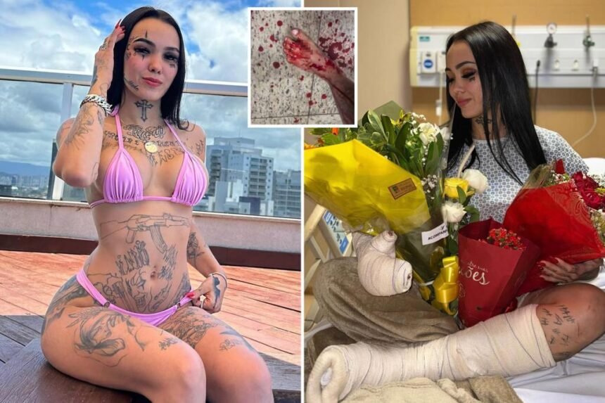 Tattooed influencer Luna Abrahao repeatedly stabbed on livestream after dumping boyfriend