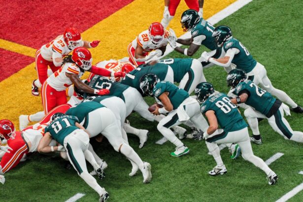 The ‘tush push’ lives on. NFL teams vote to keep the controversial play : NPR