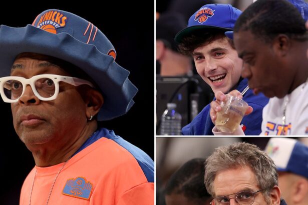Timothée Chalamet, Spike Lee & More Stars Attend Knicks vs Celtics Playoff Game